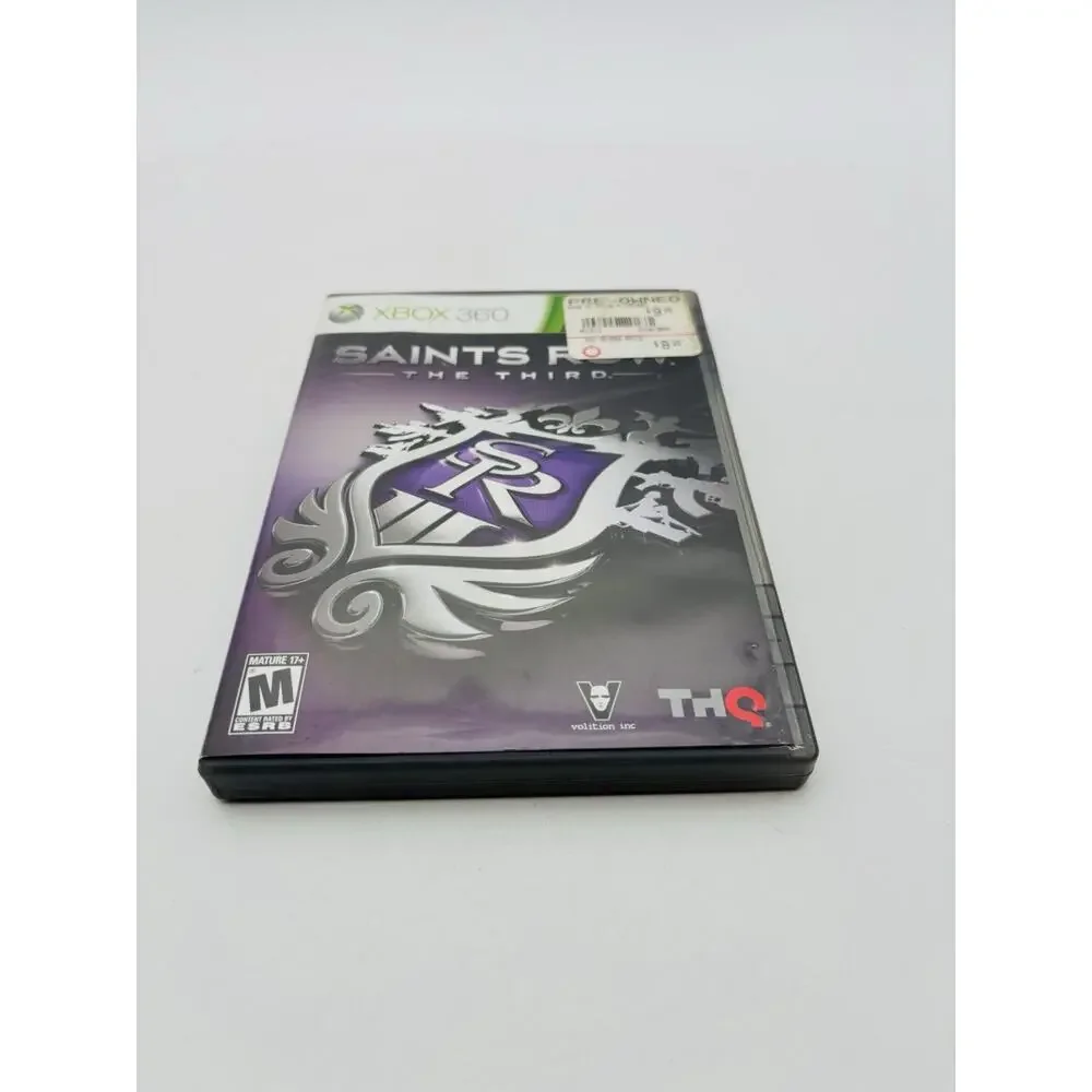 Saints Row The Third XBOX 360 2011 THQ Action Shooter Tested Complete CIB VG